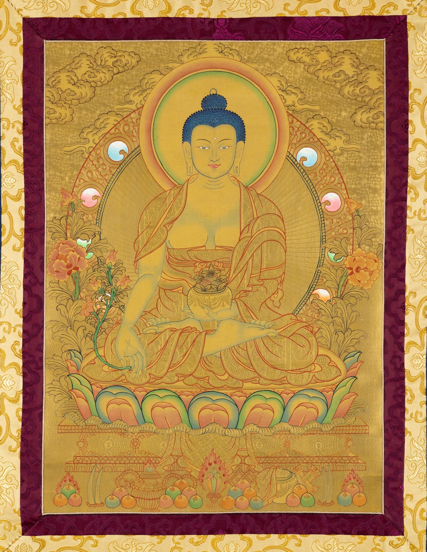 Medicine Buddha Thangka XIV