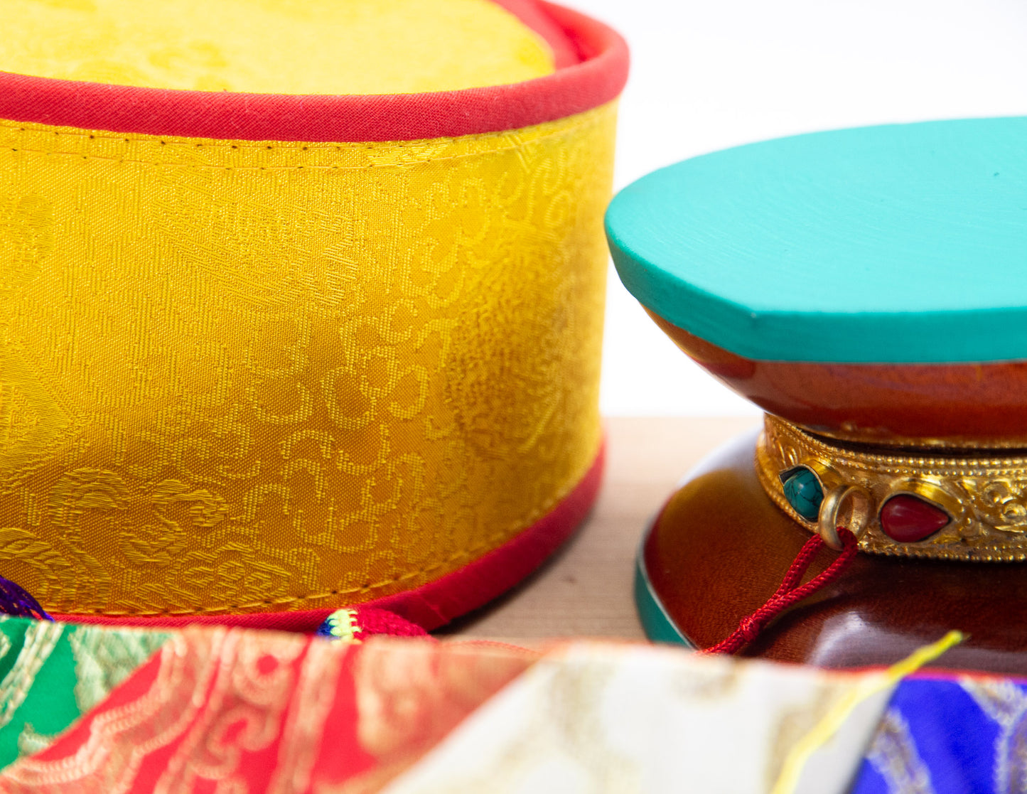 Traditional Damaru – Golden Ring