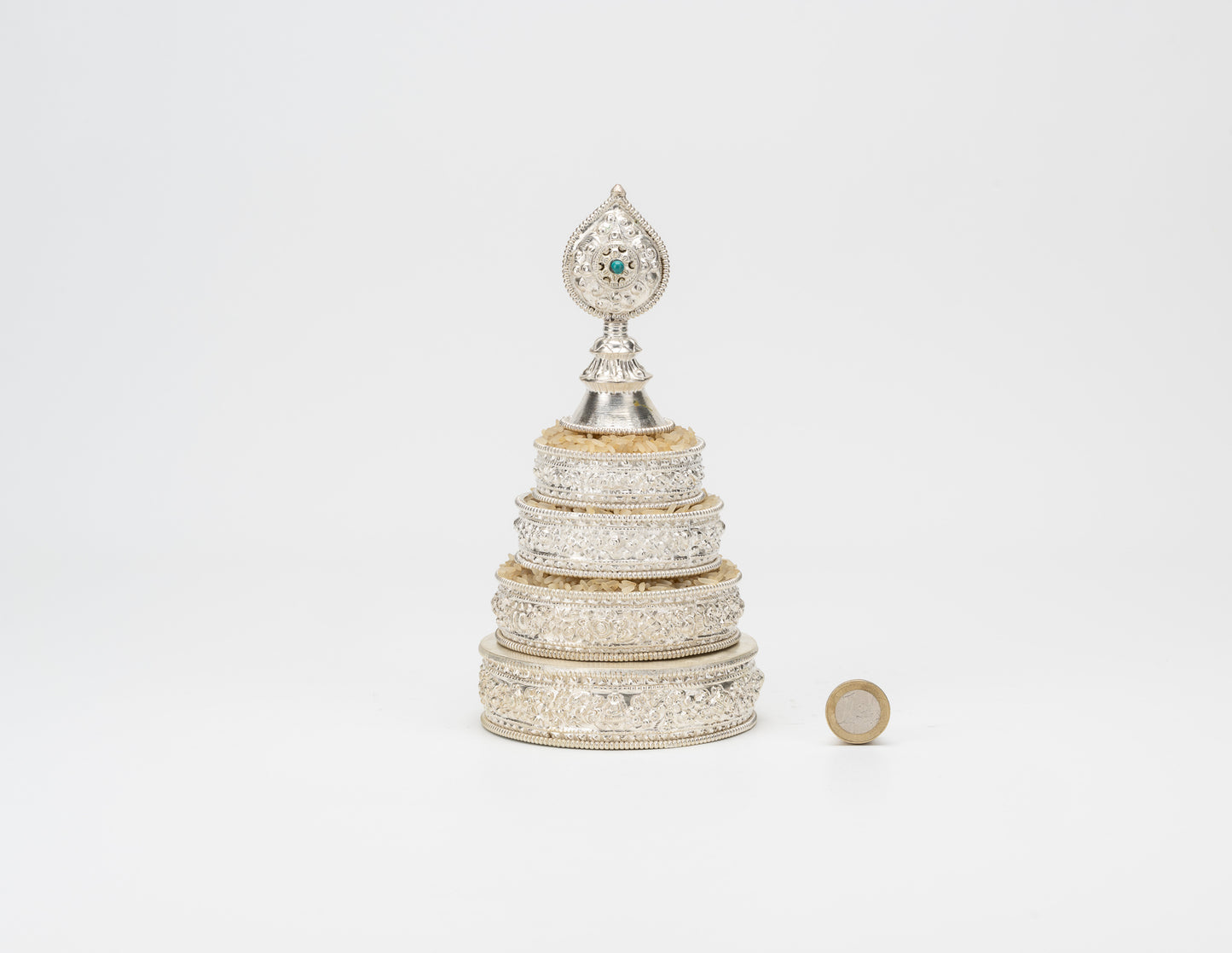 Silver Embossed Mandala Set