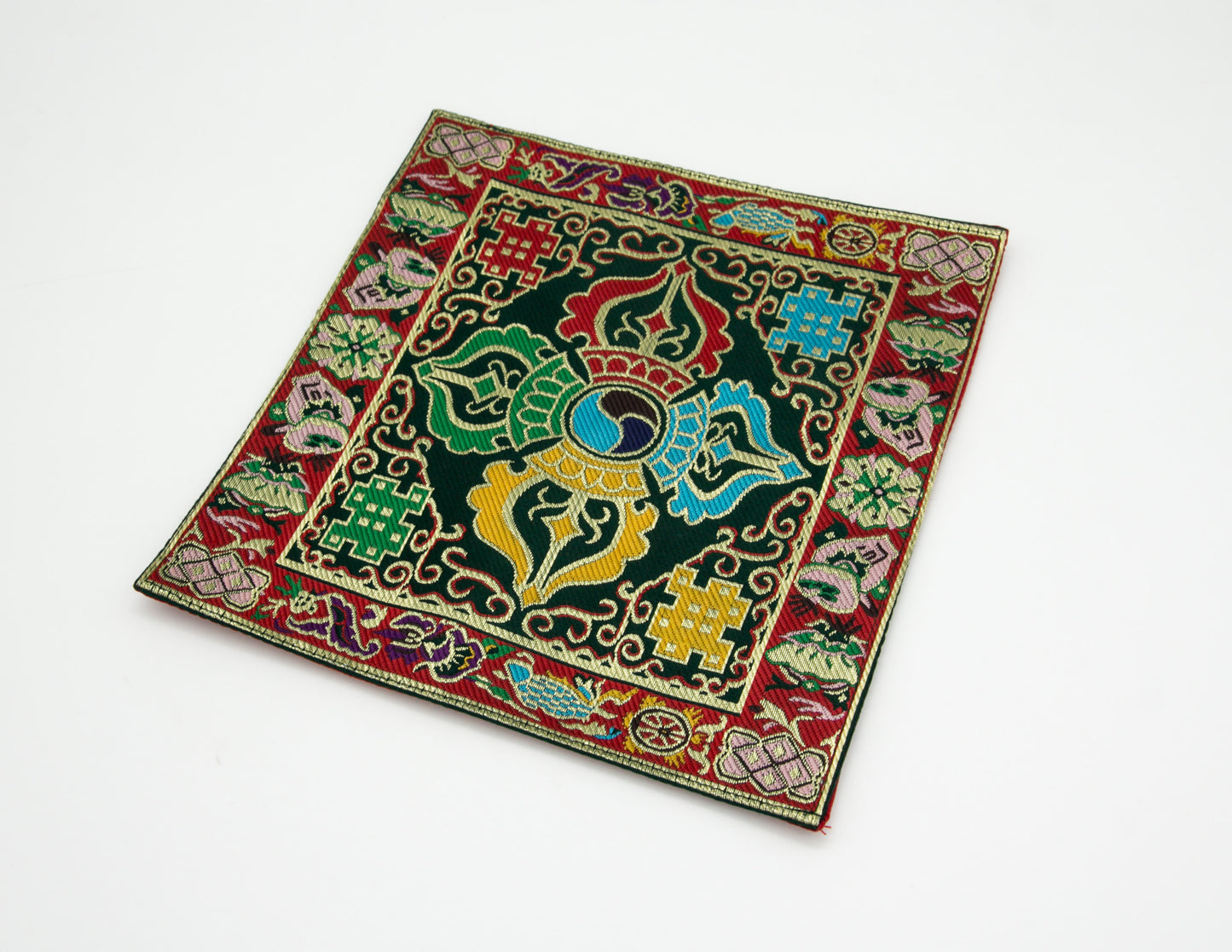 Square Brocade Cloth / Bell & Dorje Mat