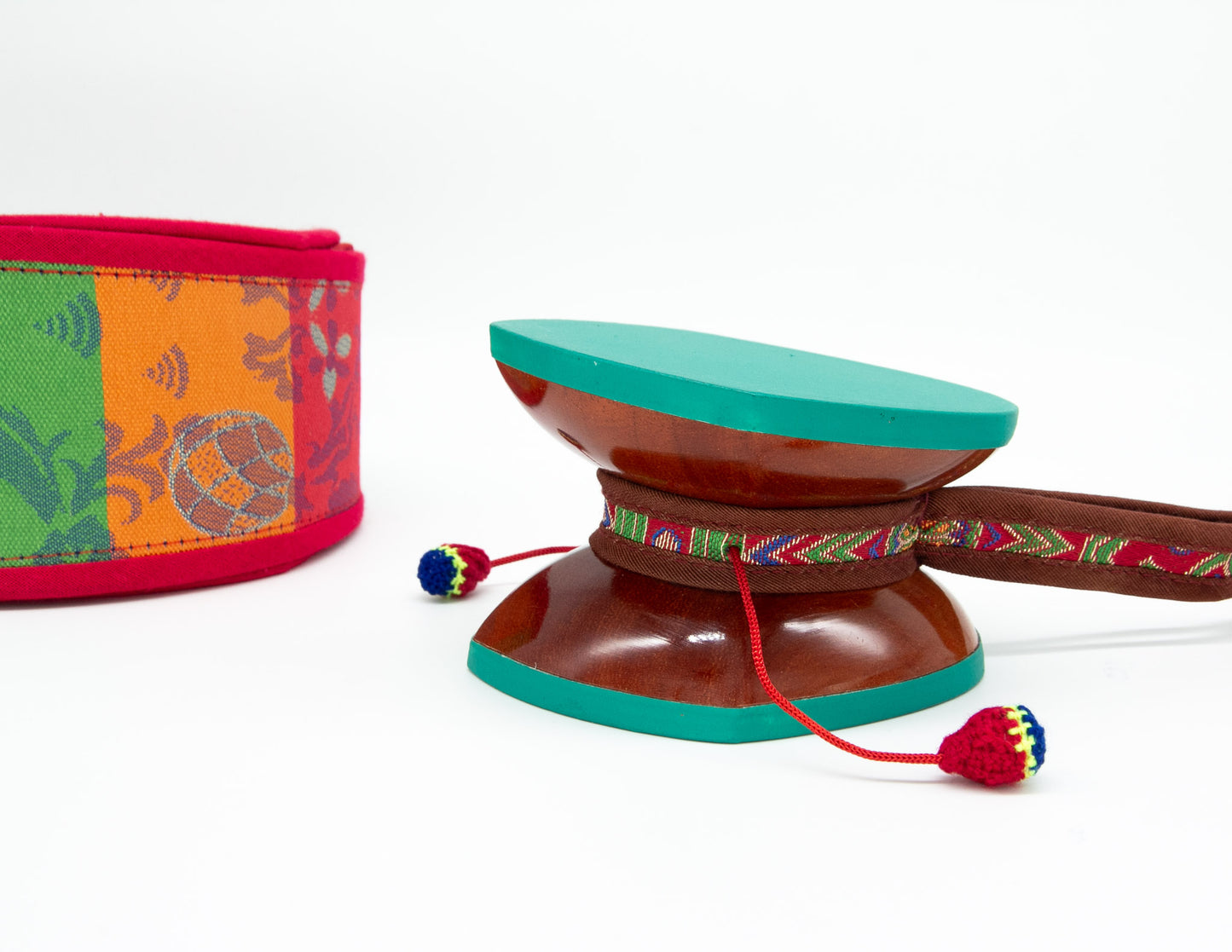Traditionelles Damaru – Mehrfarbiges Etui