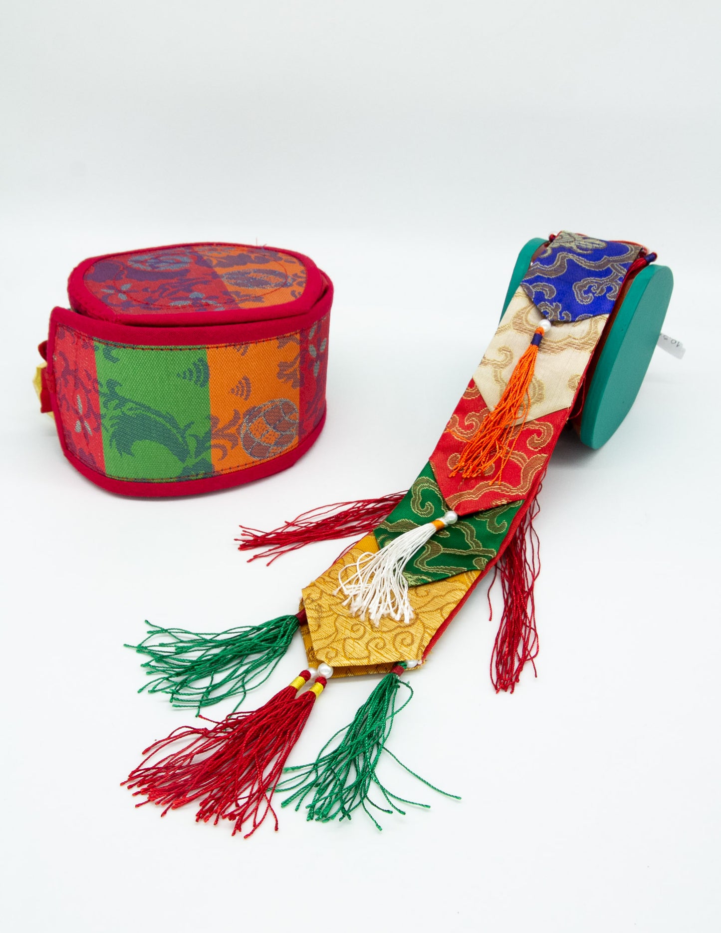 Traditionelles Damaru – Mehrfarbiges Etui