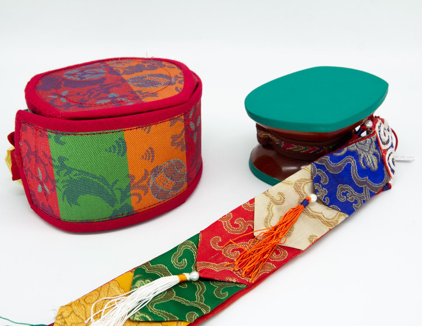 Traditionelles Damaru – Mehrfarbiges Etui