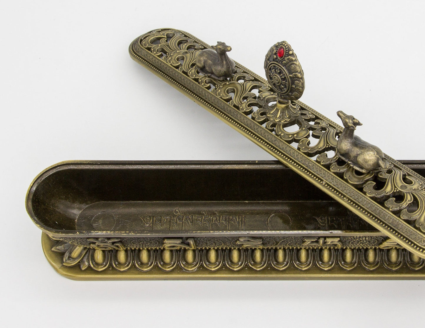 Dharma Wheel Incense Burner – Bronze, 32cm