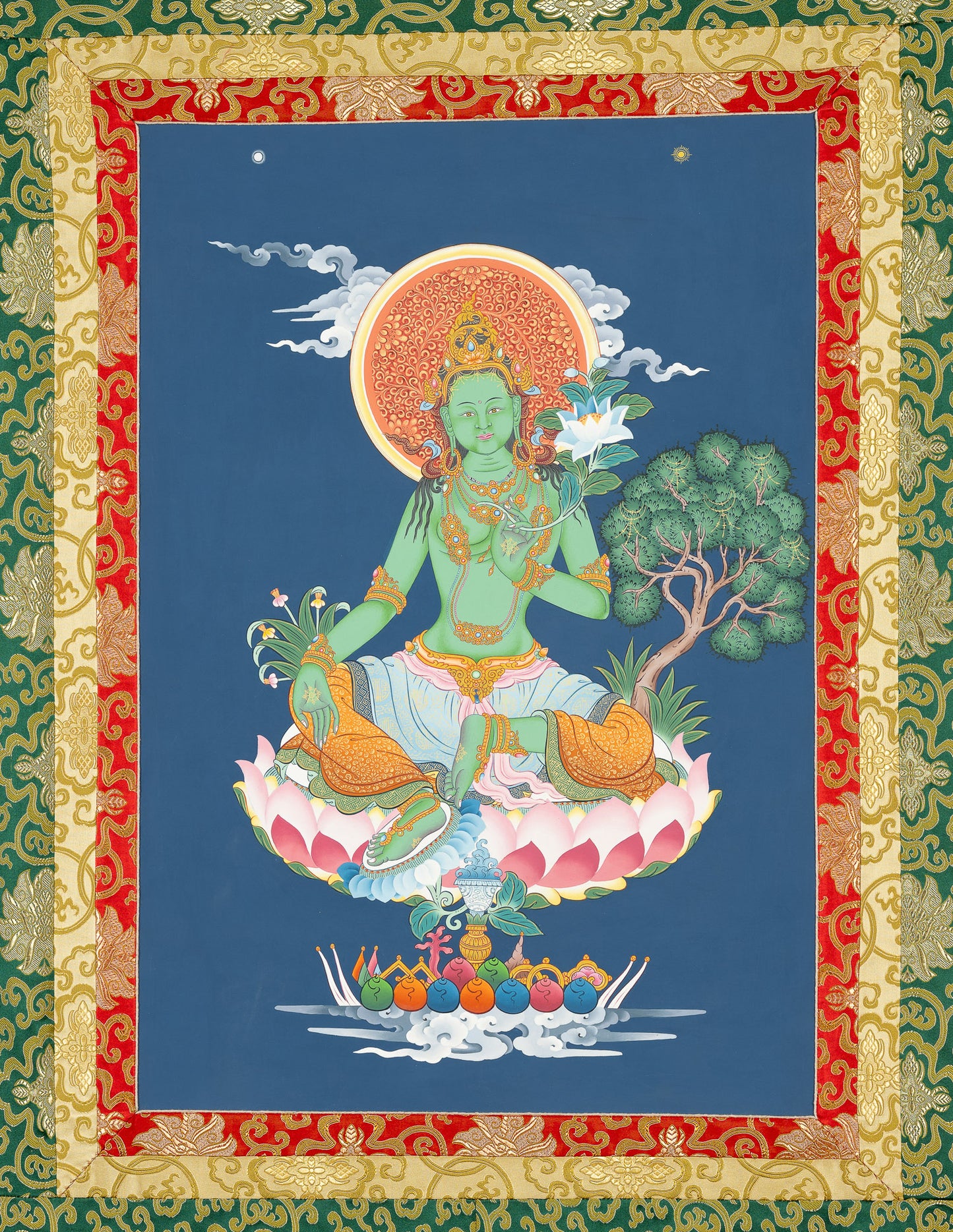 Green Tara Thangka VII