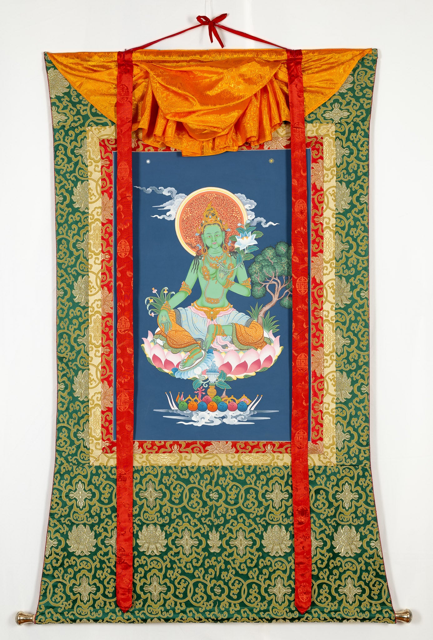 Green Tara Thangka VII