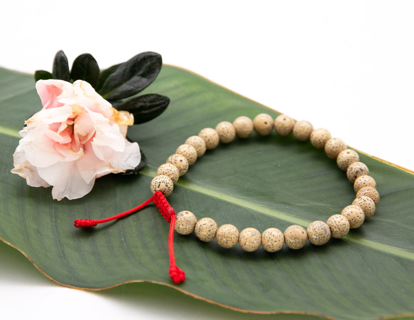 Lotus Seed Adjustable Wrist Mala - 27 Beads