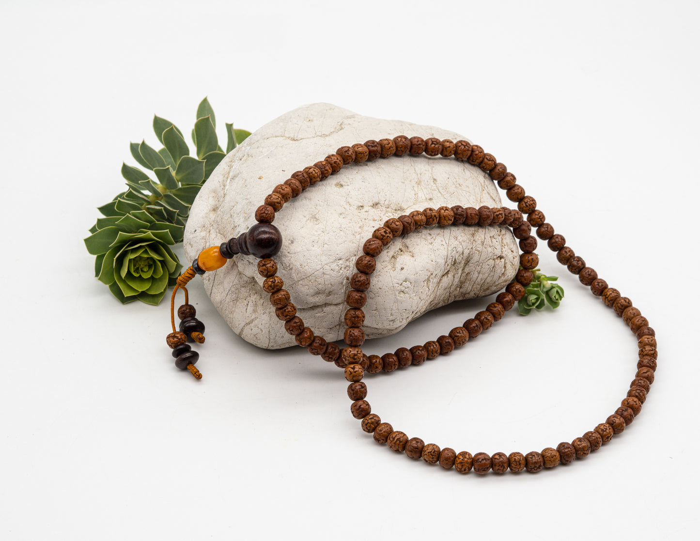 Sanded Rudraksha Mala – 7mm