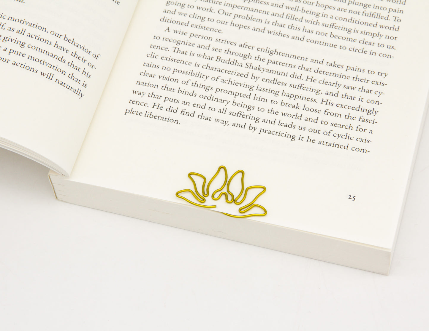 Lotus Bookmark with Quote