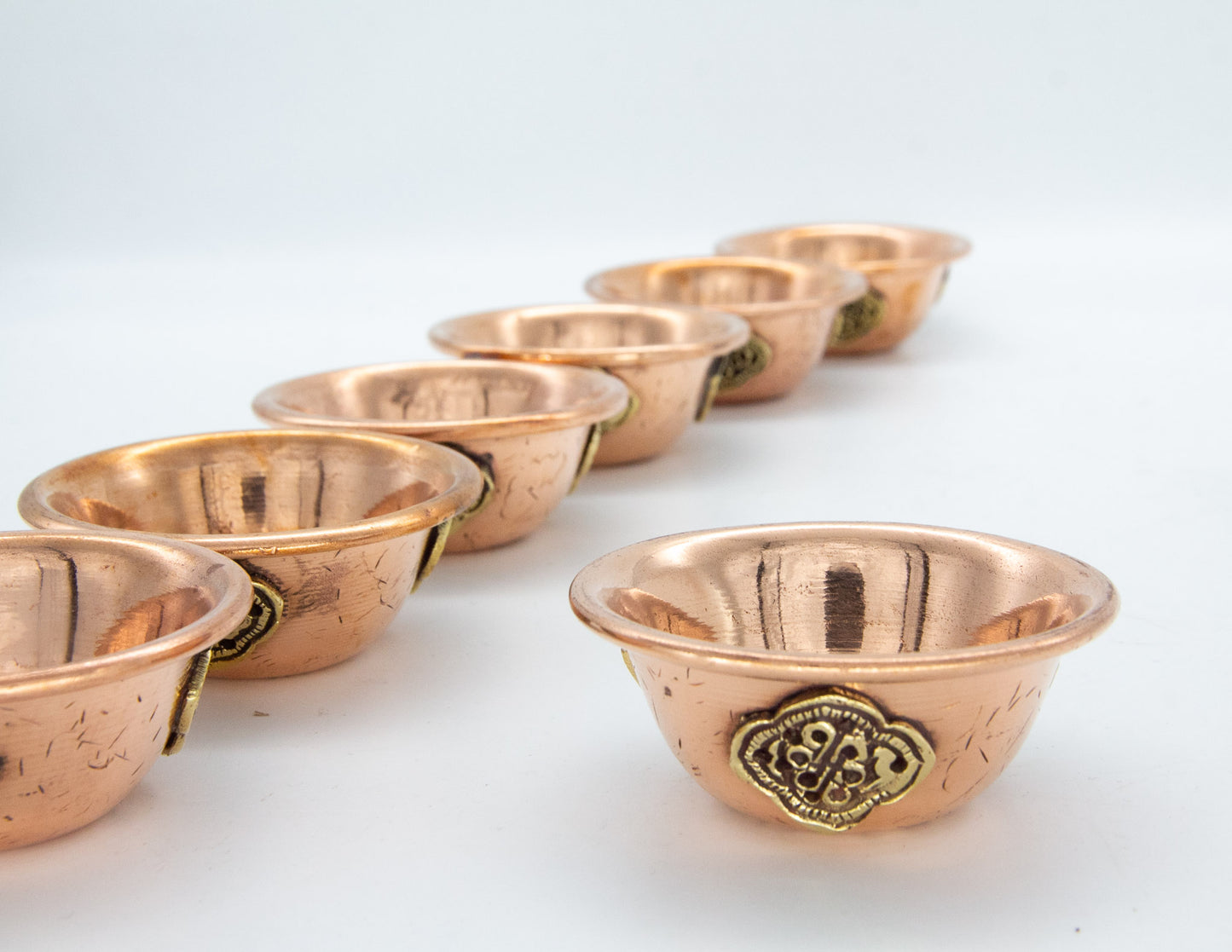 Motif Offering Bowl Set, Copper & Brass