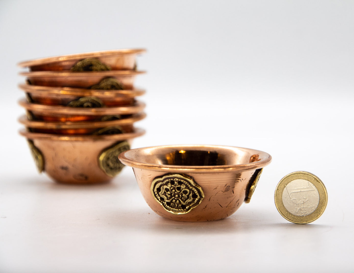 Motif Offering Bowl Set, Copper & Brass