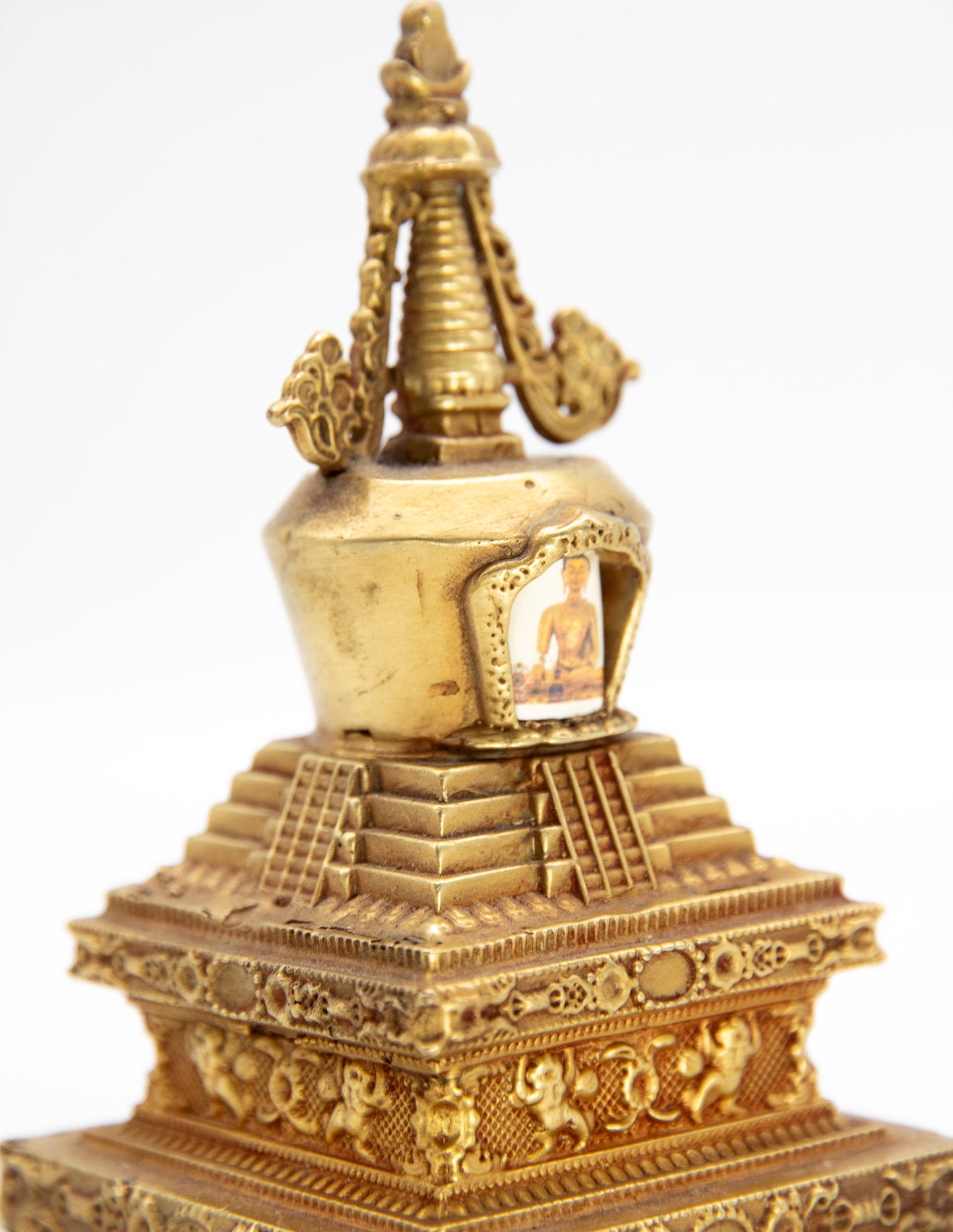 Gold Stupa of Enlightenment – 10.5cm