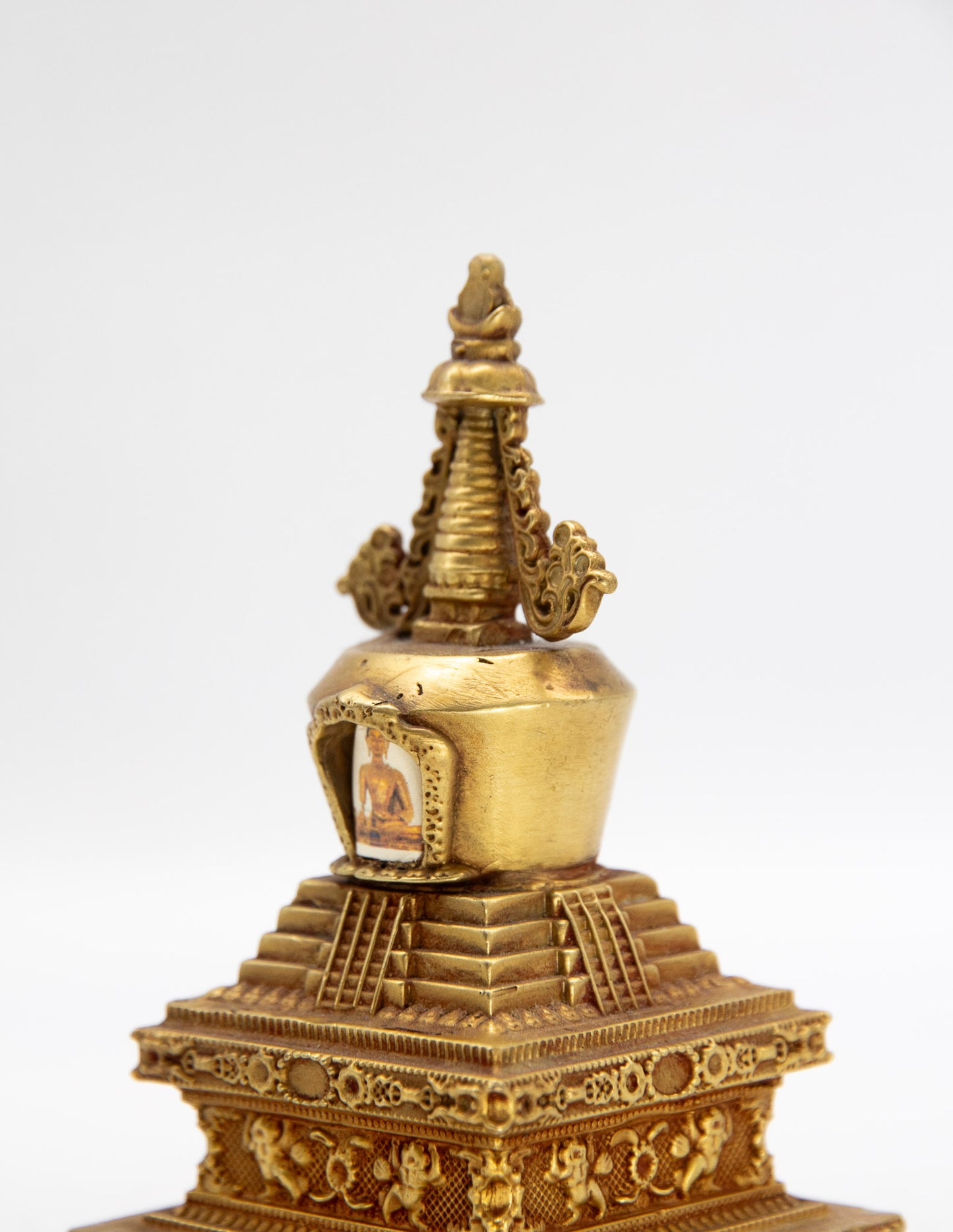 Gold Stupa of Enlightenment – 10.5cm