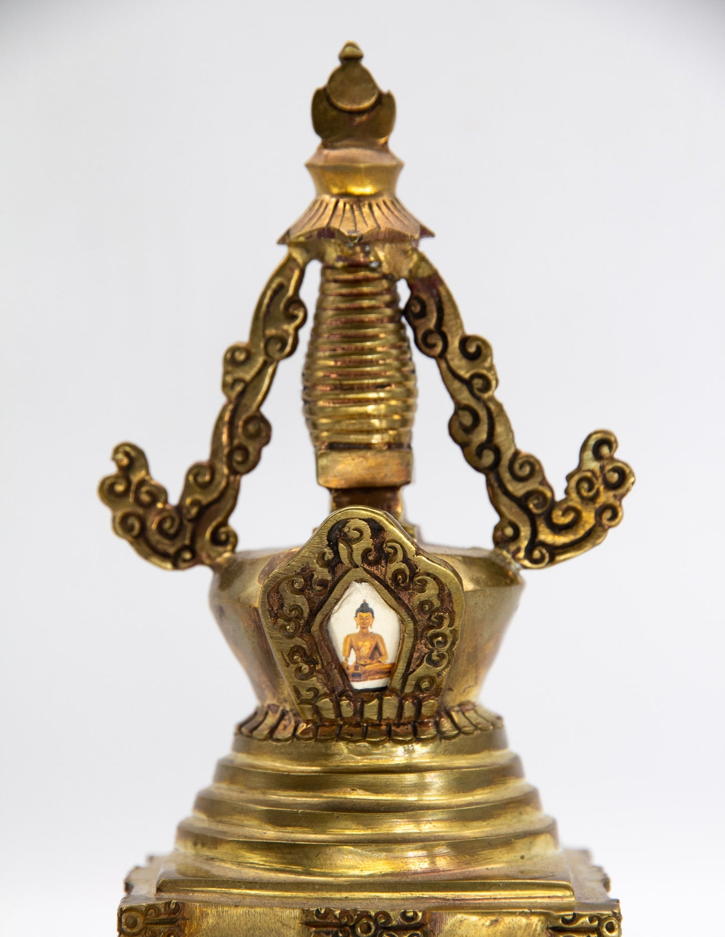 Brass Stupa of Enlightenment – 18cm