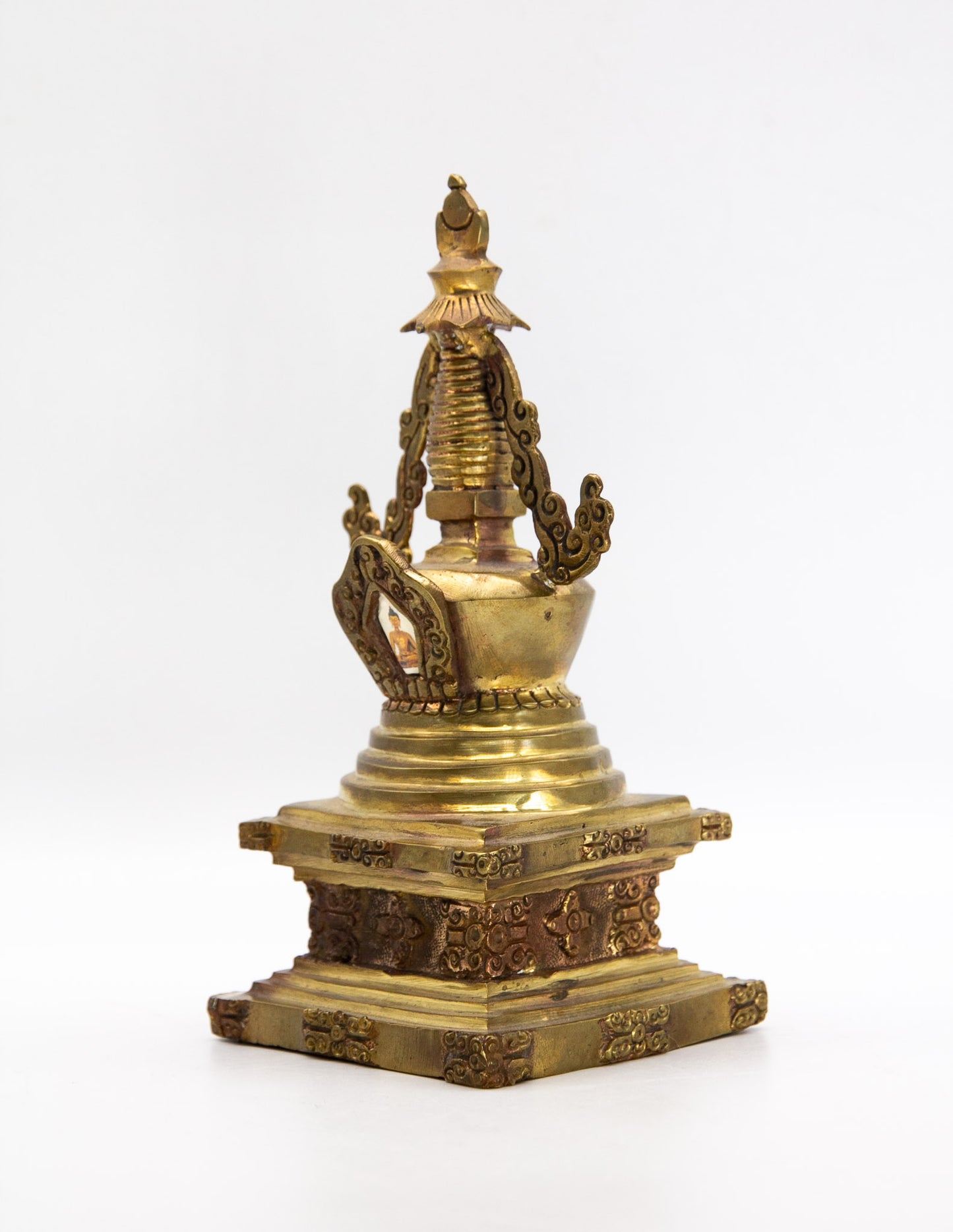 Brass Stupa of Enlightenment – 18cm