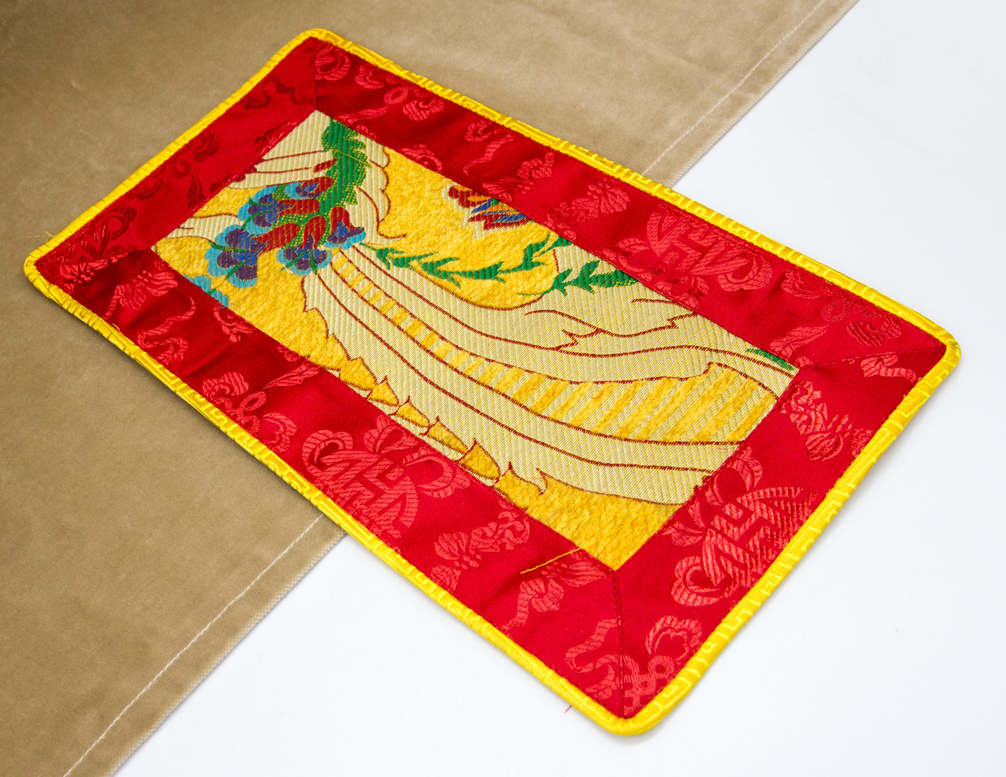 Mini Brocade Cloth / Bell & Dorje Mat with Velvet