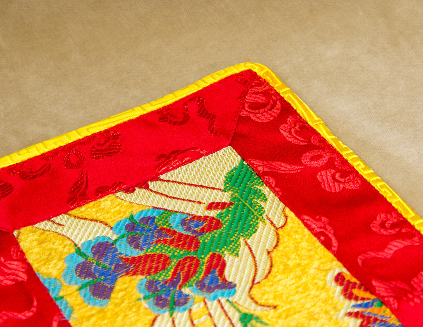 Mini Brocade Cloth / Bell & Dorje Mat with Velvet