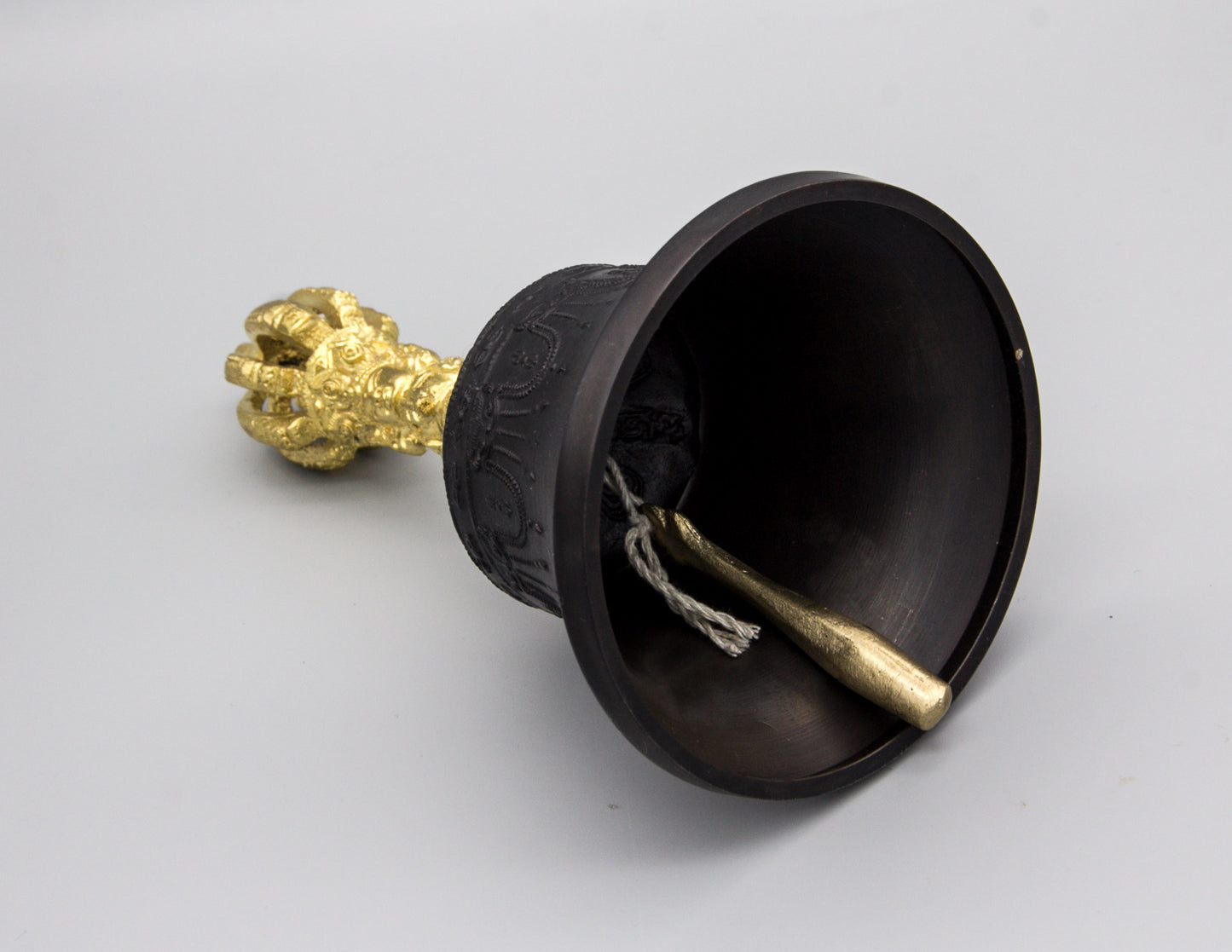 9-zackige dunkle Glocke & Dorje mit Goldkontrast II – Standard
