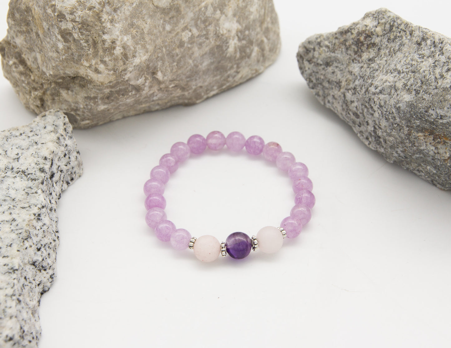 Cloudy Amethyst Bracelet