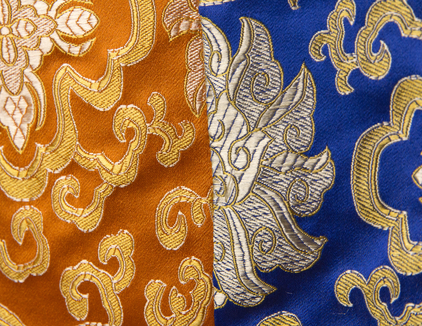 Standard-Brokattuch / Übungstischdecke – Blau & Orange