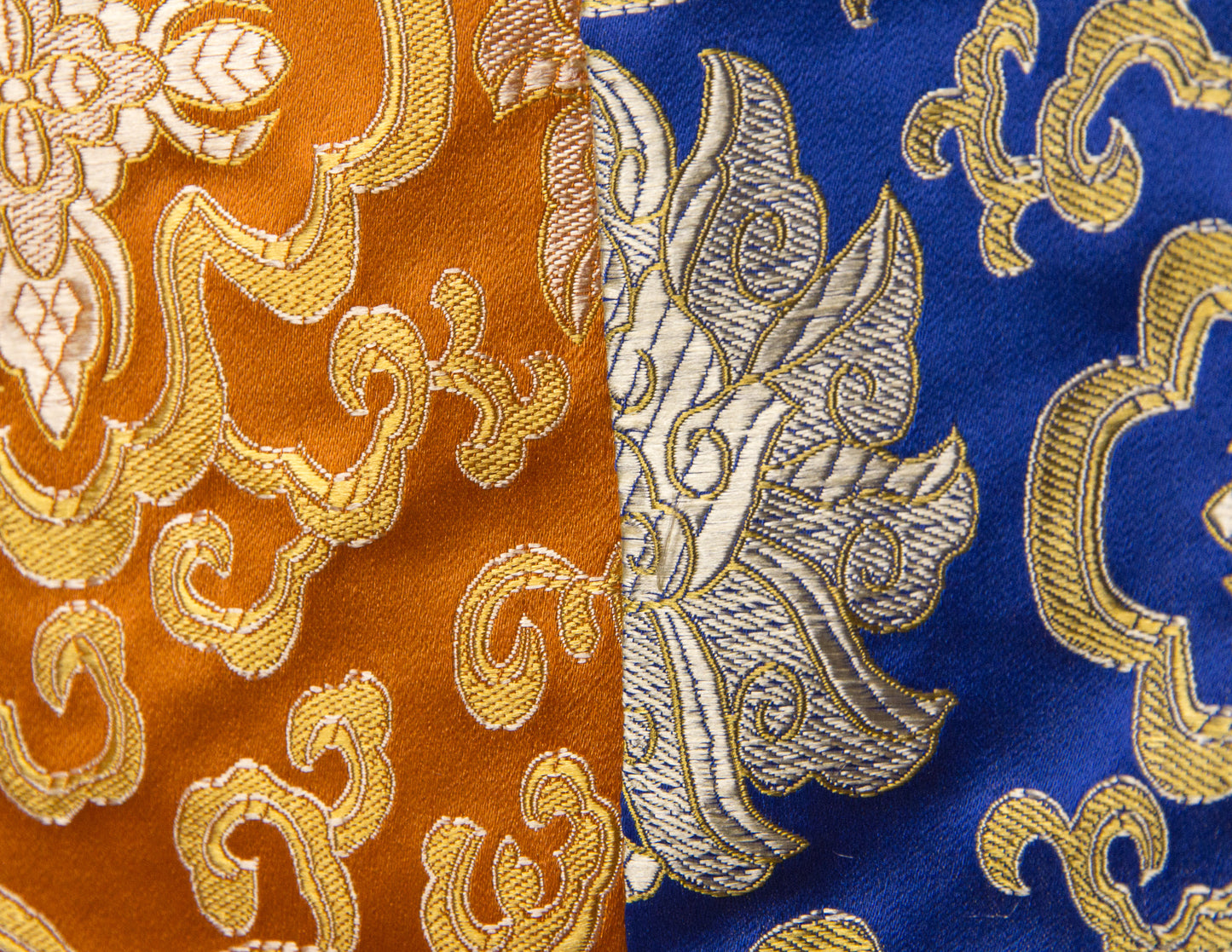 Standard Brocade Cloth / Practice Table Cover – Blue & Orange