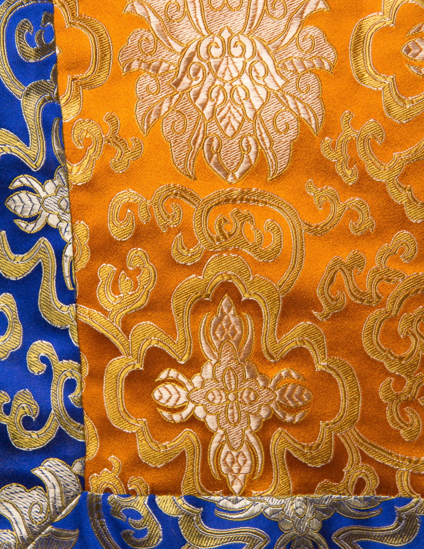 Standard-Brokattuch / Übungstischdecke – Blau & Orange