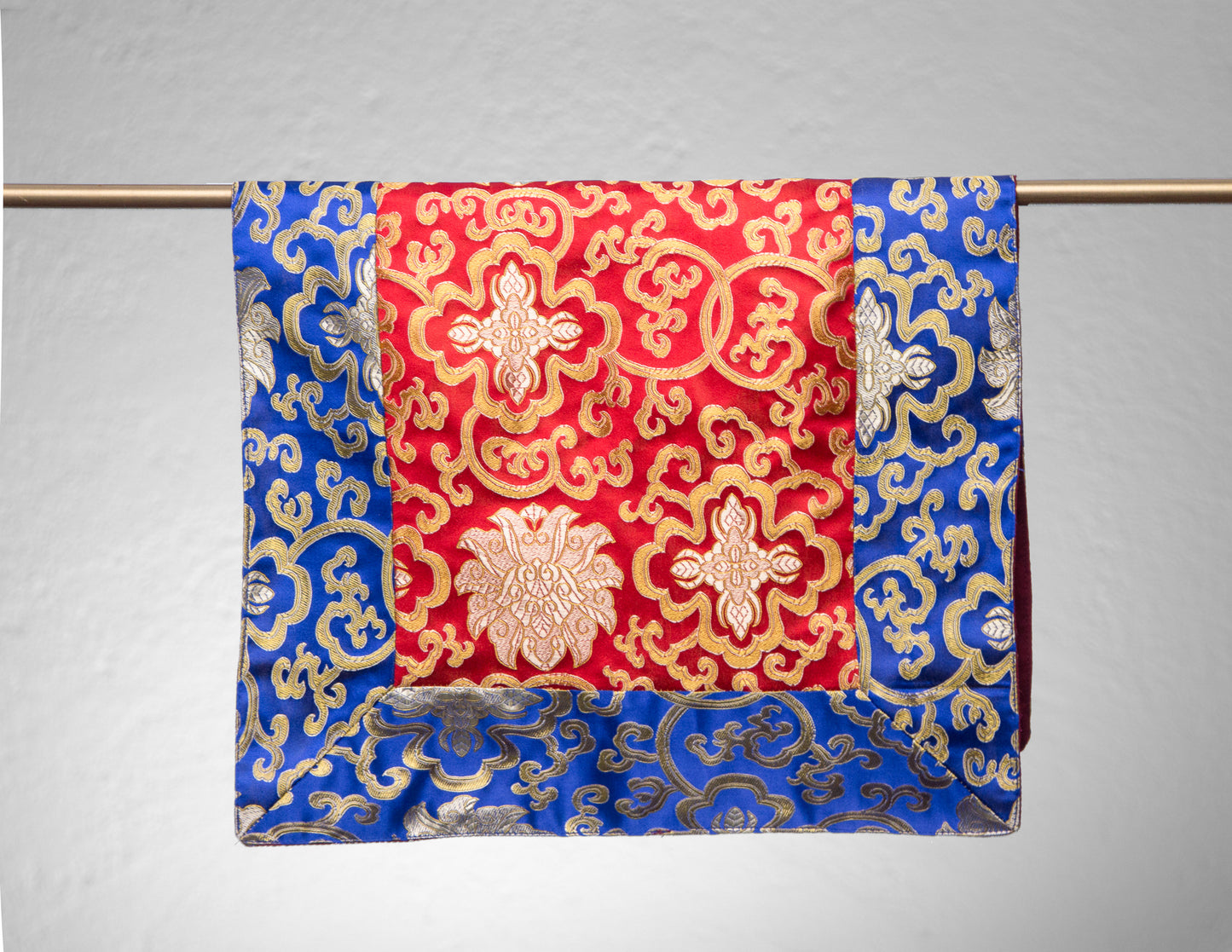 Standard Brokatstoffe / Praxis Tischdecke – Blau & Rot