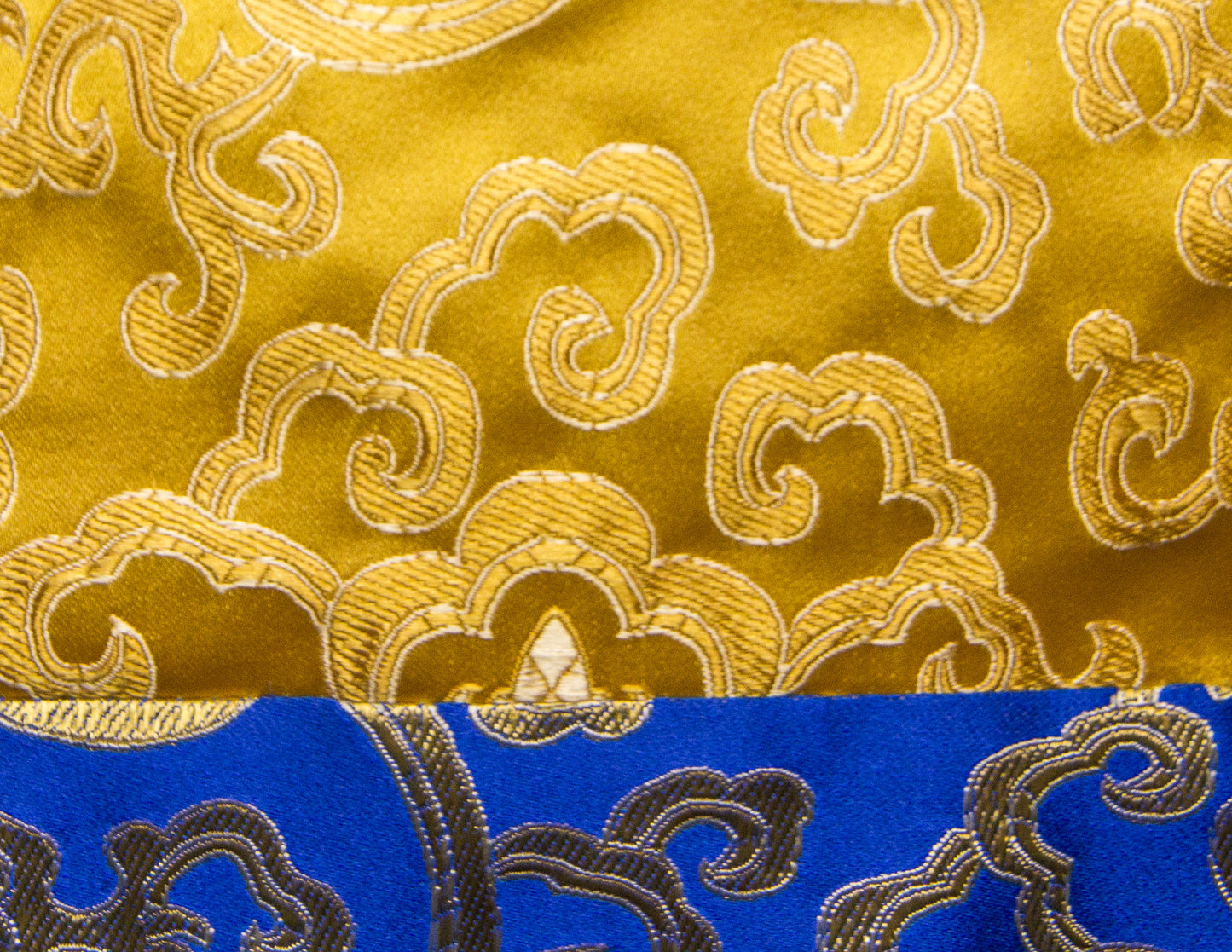 Square Brocade Cloth / Practice Table Cover – Blue & Yellow