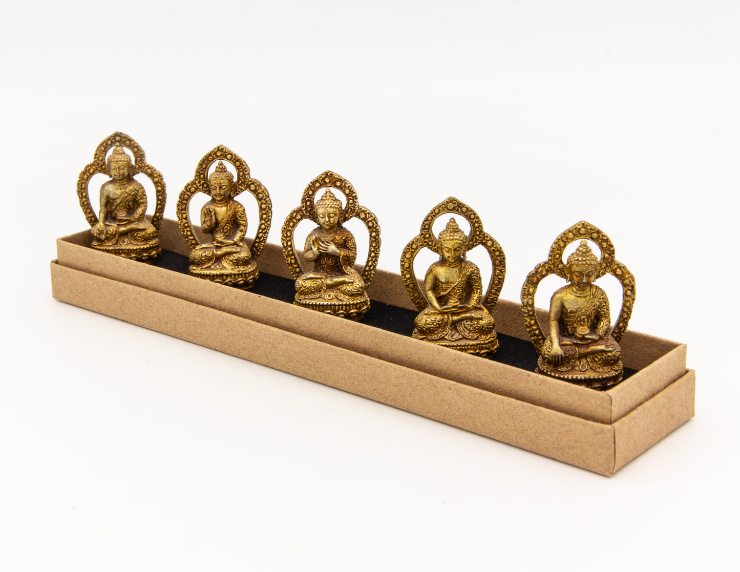 Five Buddha Families Mini Statue Set