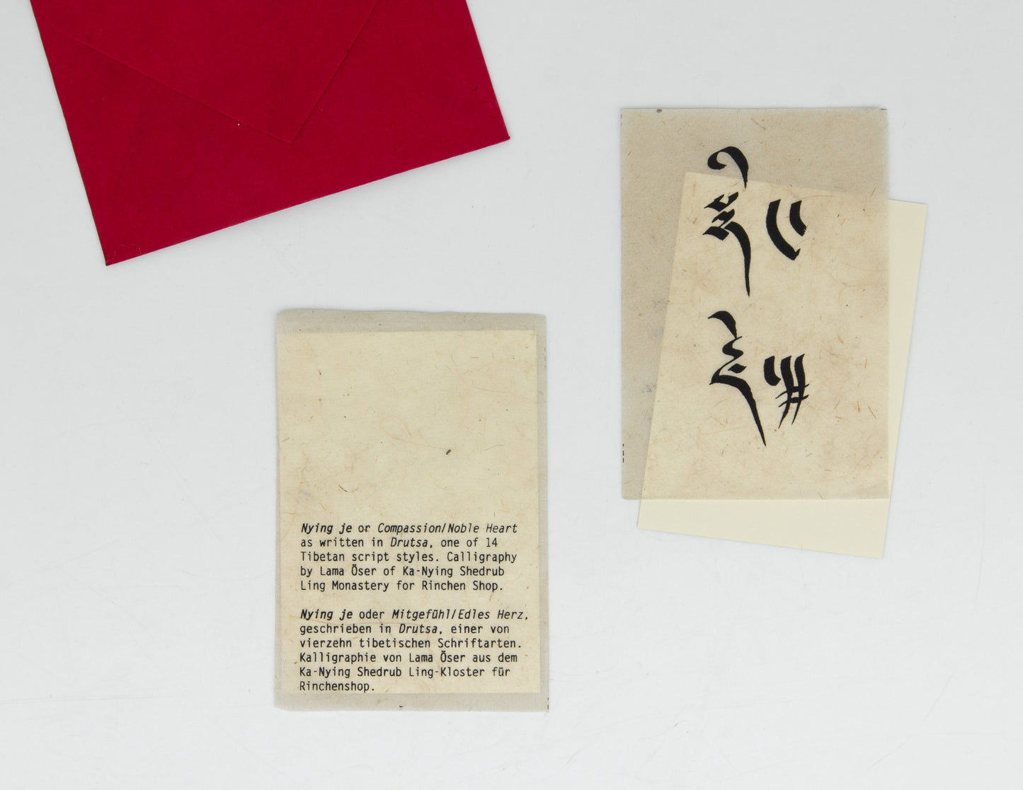 Tibetan Calligraphy Cards