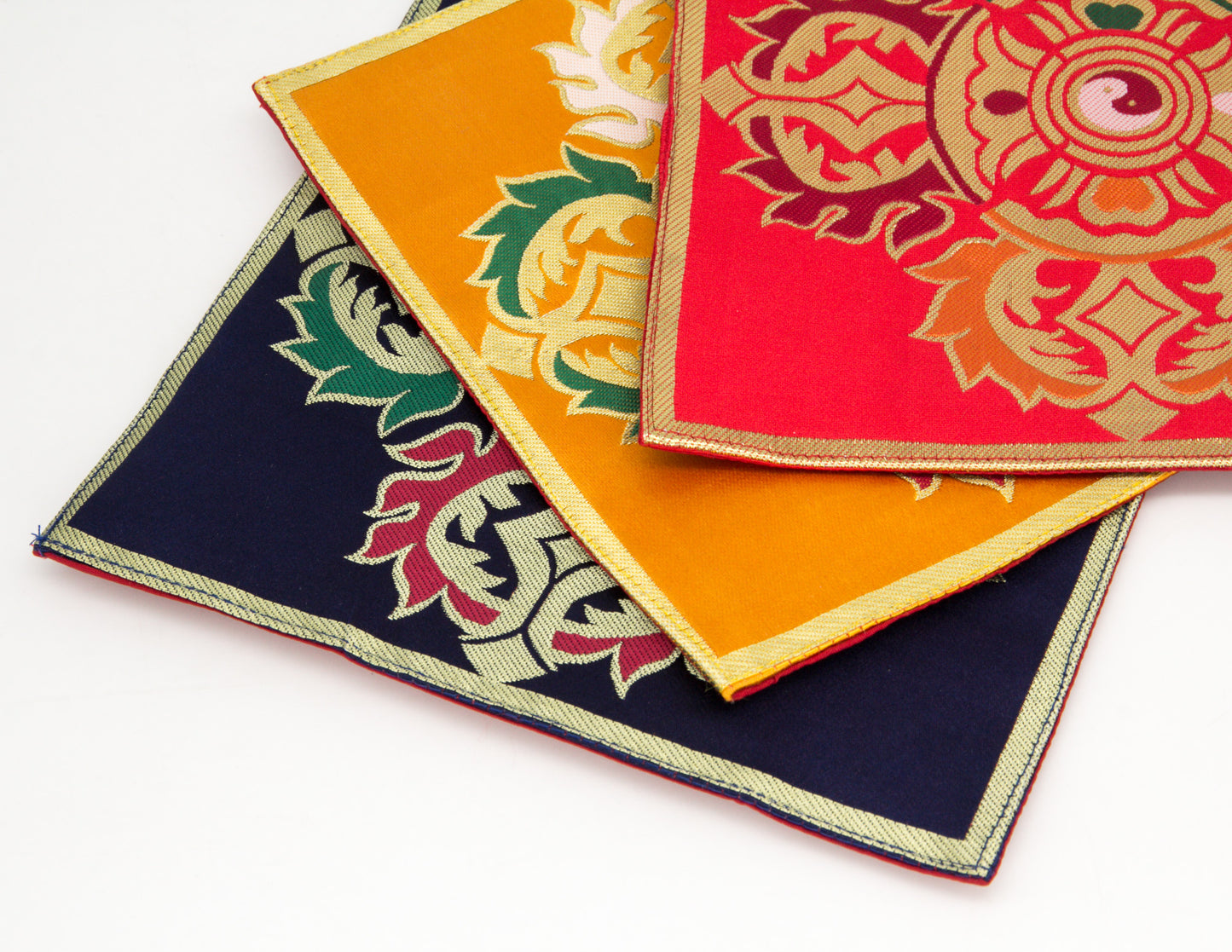 Square Brocade Cloth / Bell & Dorje Mat – Double Dorje