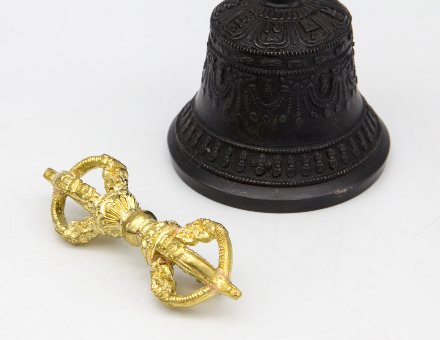 Darkened Bell & Dorje with Gold Contrast I – Mini