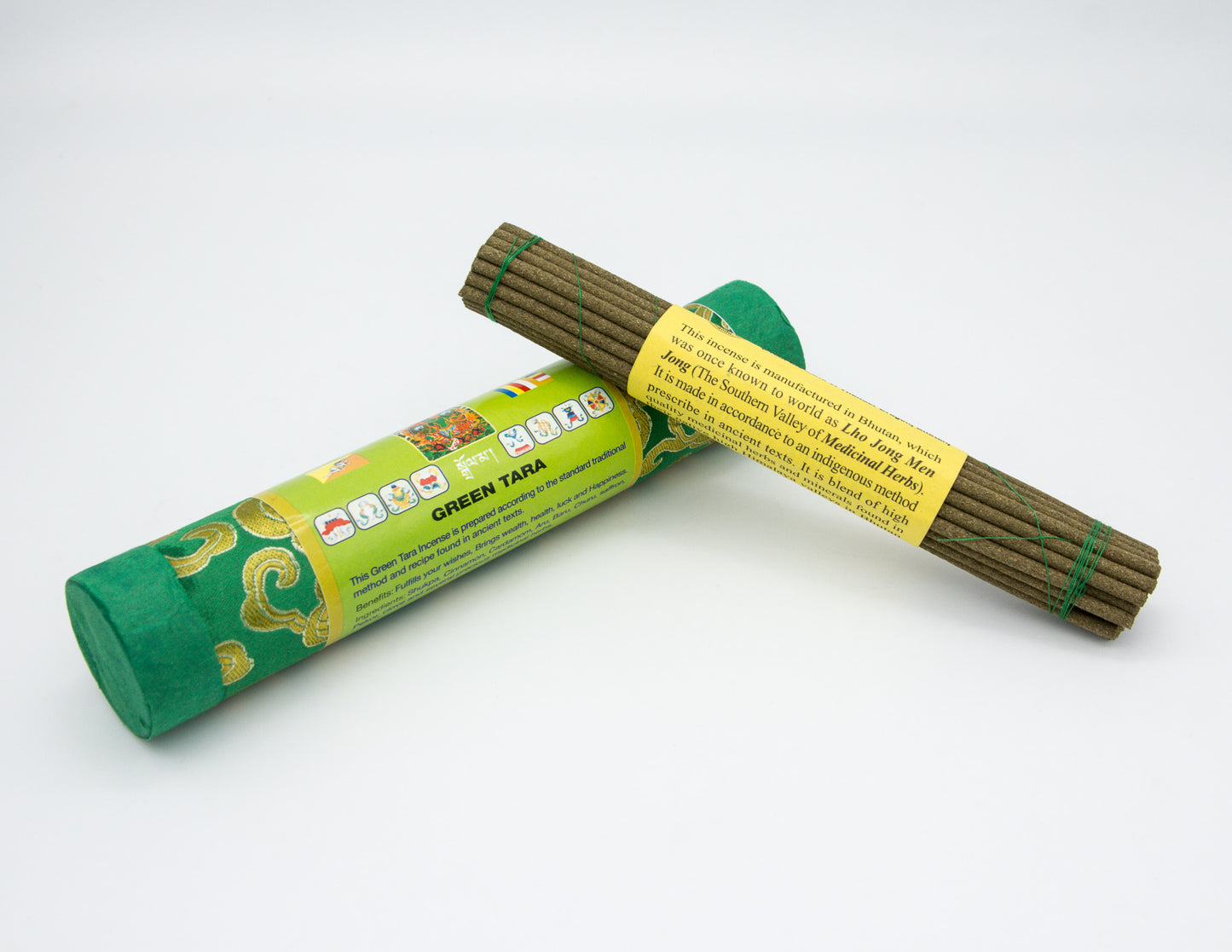 Grüne Tara Räucherstäbchen – Brokathülle