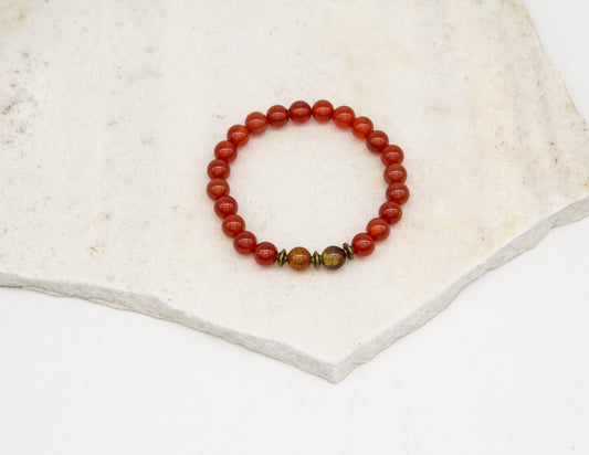 Carnelian Bracelet – 8mm