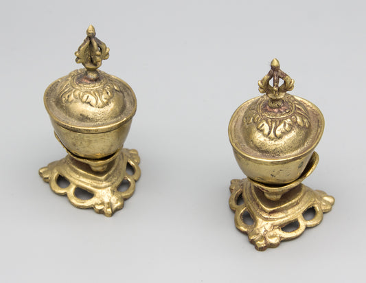 Pair of Brass Kapala – 7cm