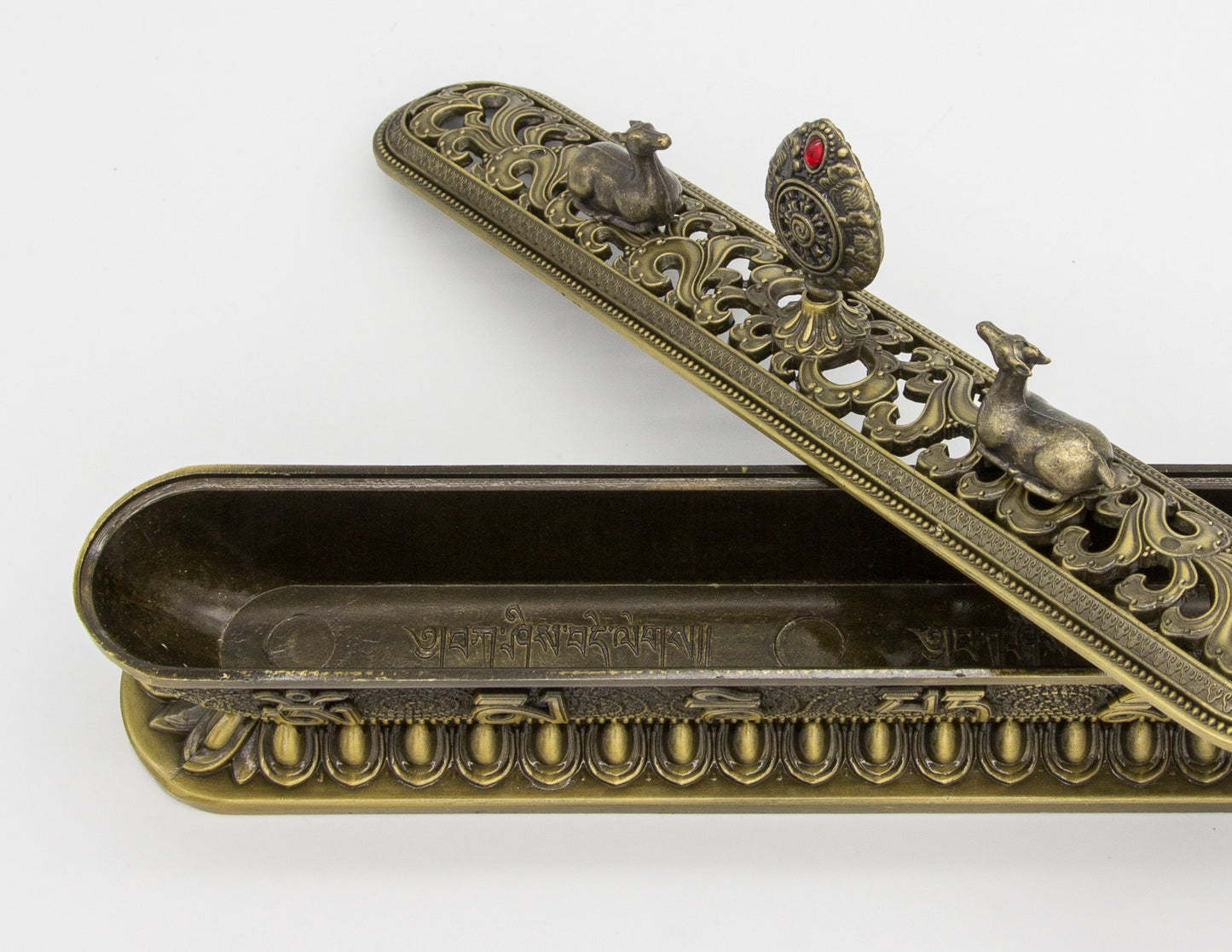 Dharma-Rad-Räuchergefäß – Bronze, 25 cm