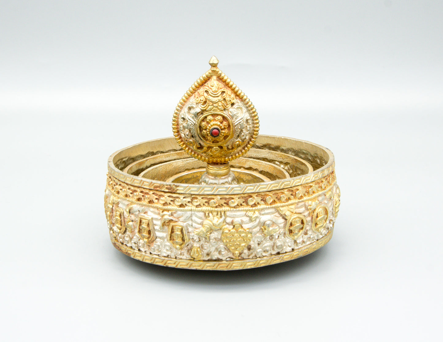 Handgefertigtes Gold & Silber Mandalaset, klein