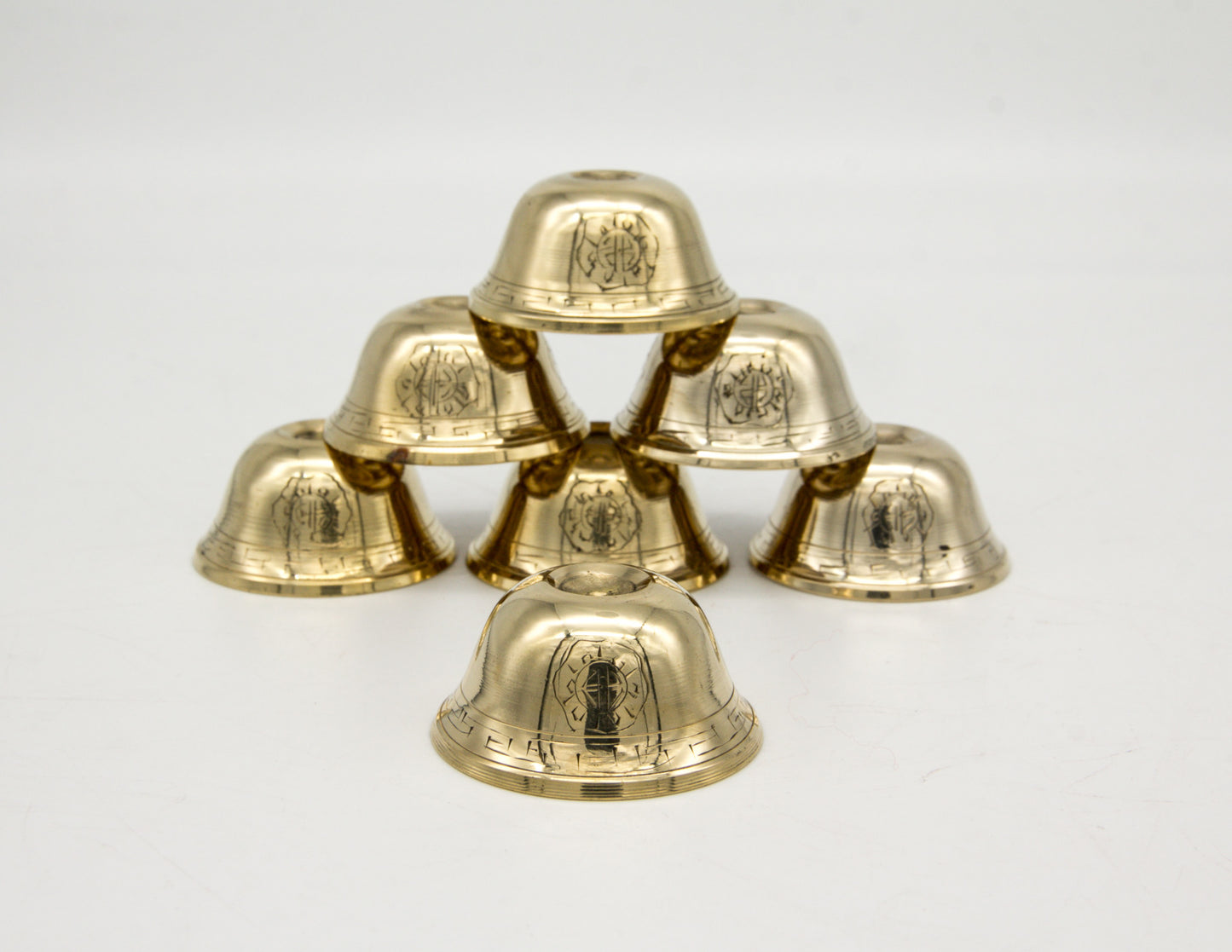 Brass-Plated Mini Offering Bowl Set – Perfect for Travelers