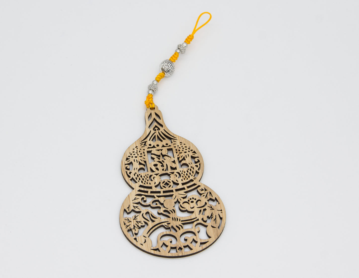 Laser Cut Wooden Gourd Pendants