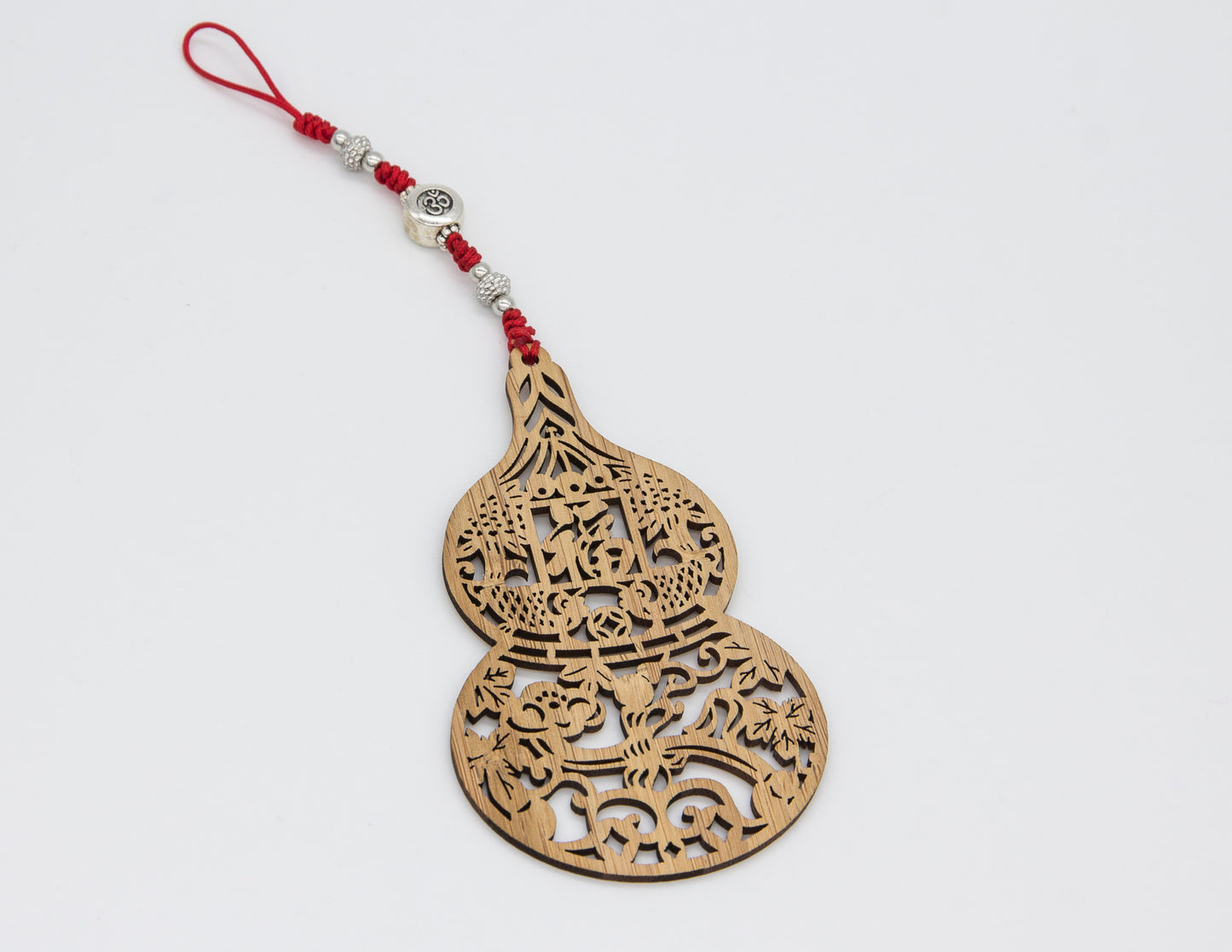 Laser Cut Wooden Gourd Pendants