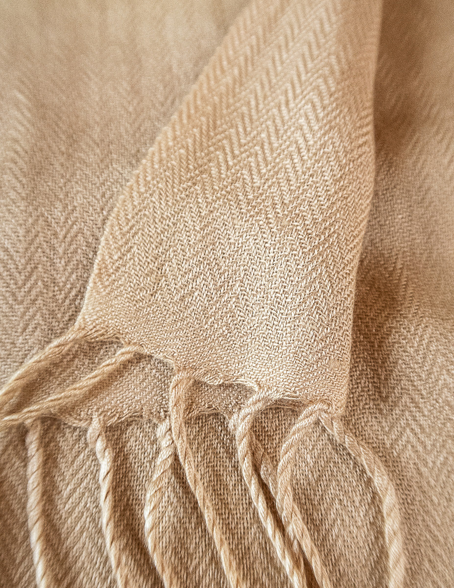 Fawn Shawl with Tassels