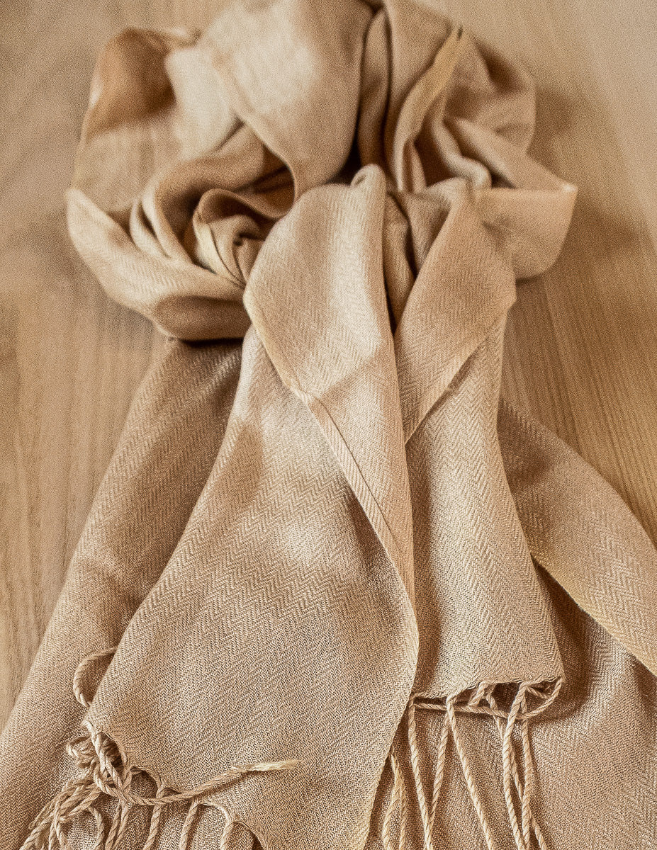 Fawn Shawl with Tassels