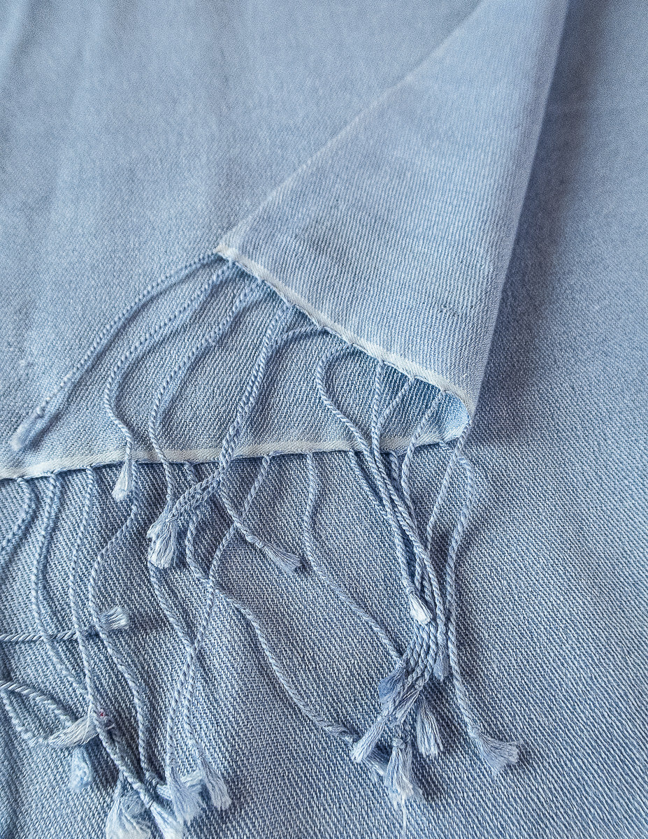 Baby Blue Silk Pashmina