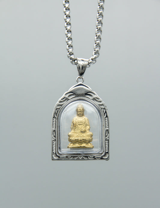 Guanyin Buddha Bubble Necklace