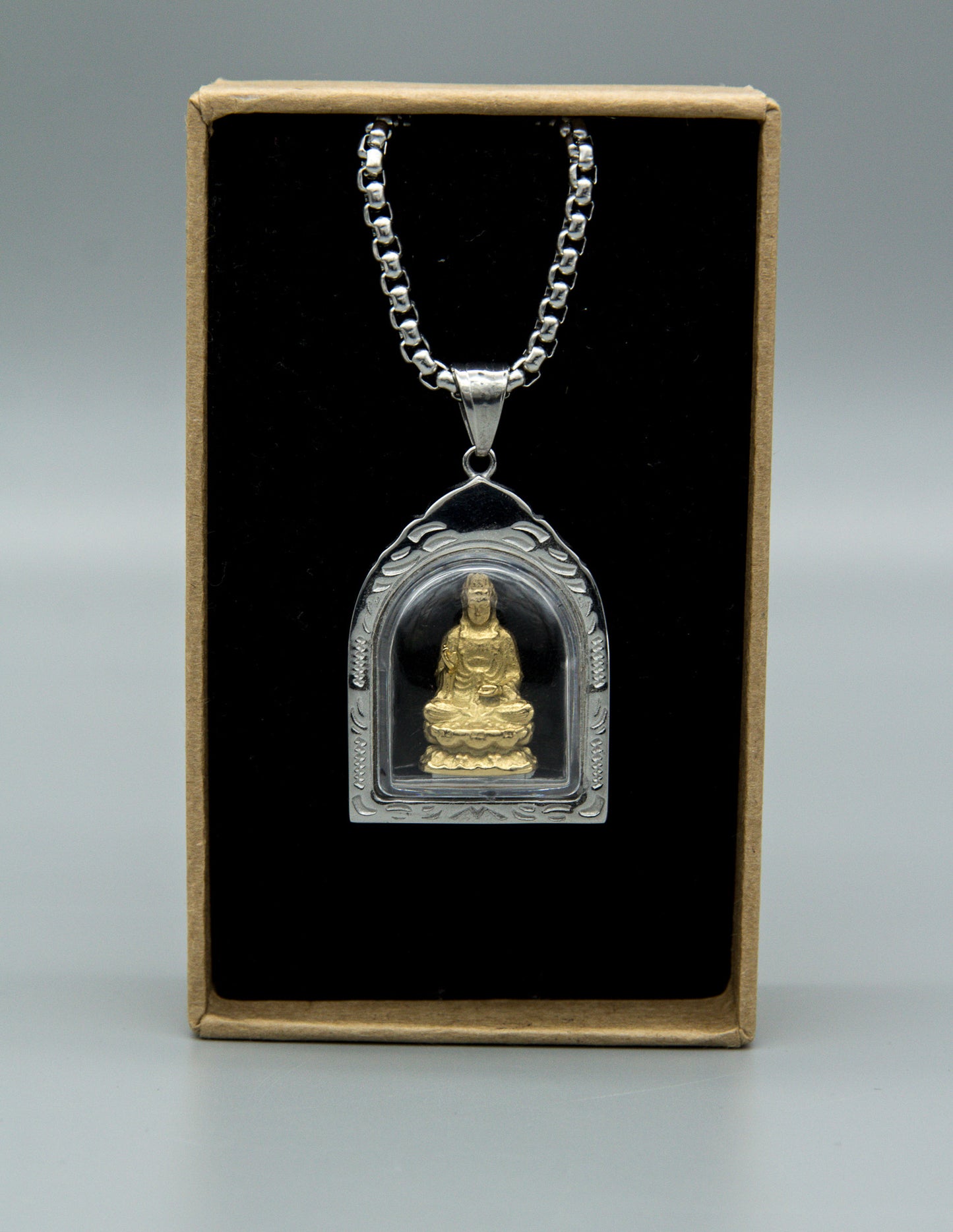 Guanyin Buddha Bubble Necklace