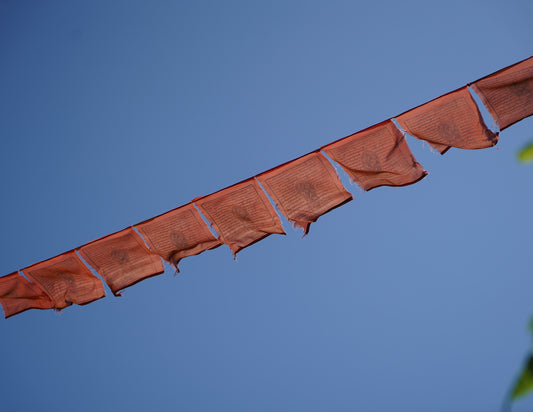 Large Kurukulle Prayer Flags, 33x33cm, 9.4m