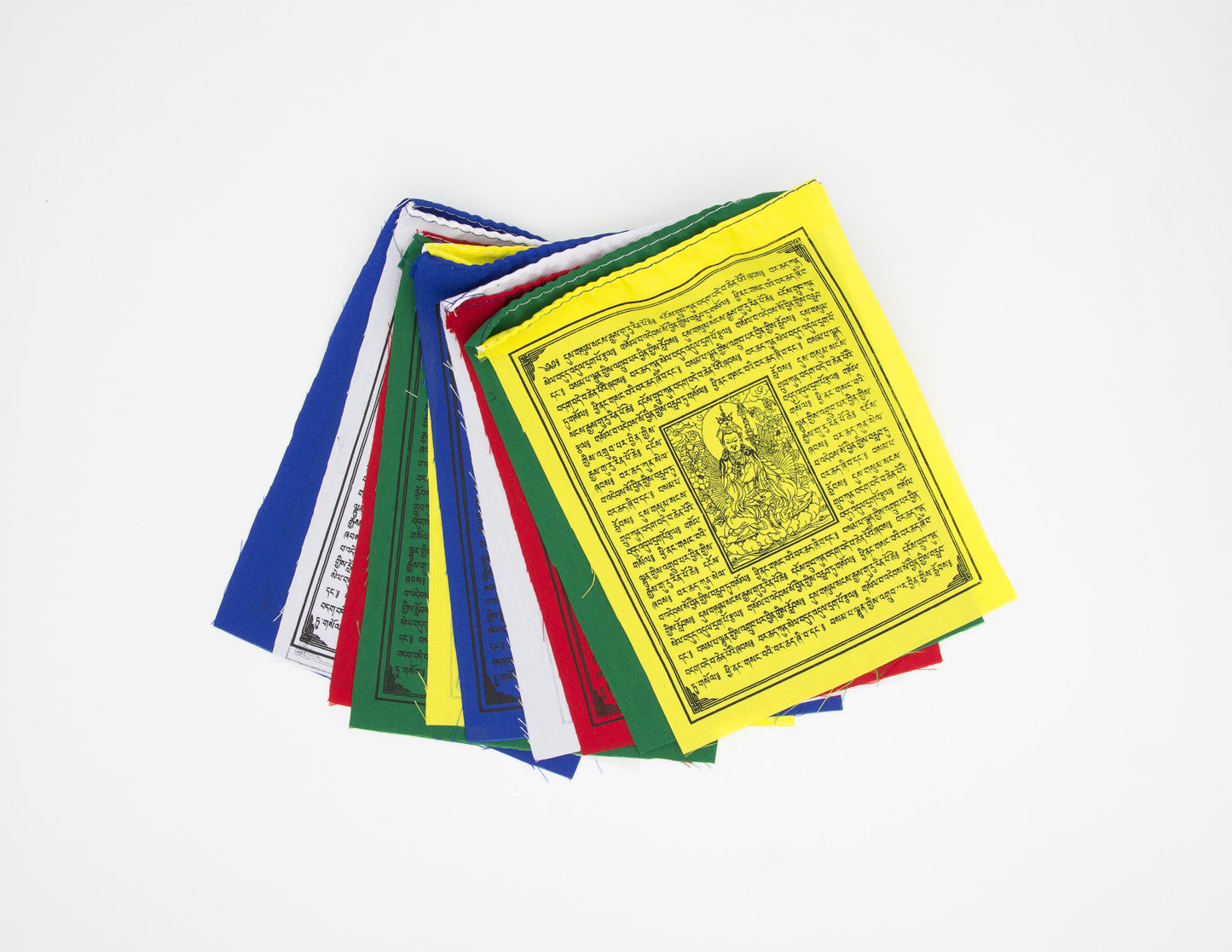 Guru Rinpoche 'Dusum Sangye' Prayer Flags, 15x20cm