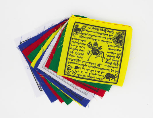 Gemischte Mini-Gebetsfahnen, 12x12cm