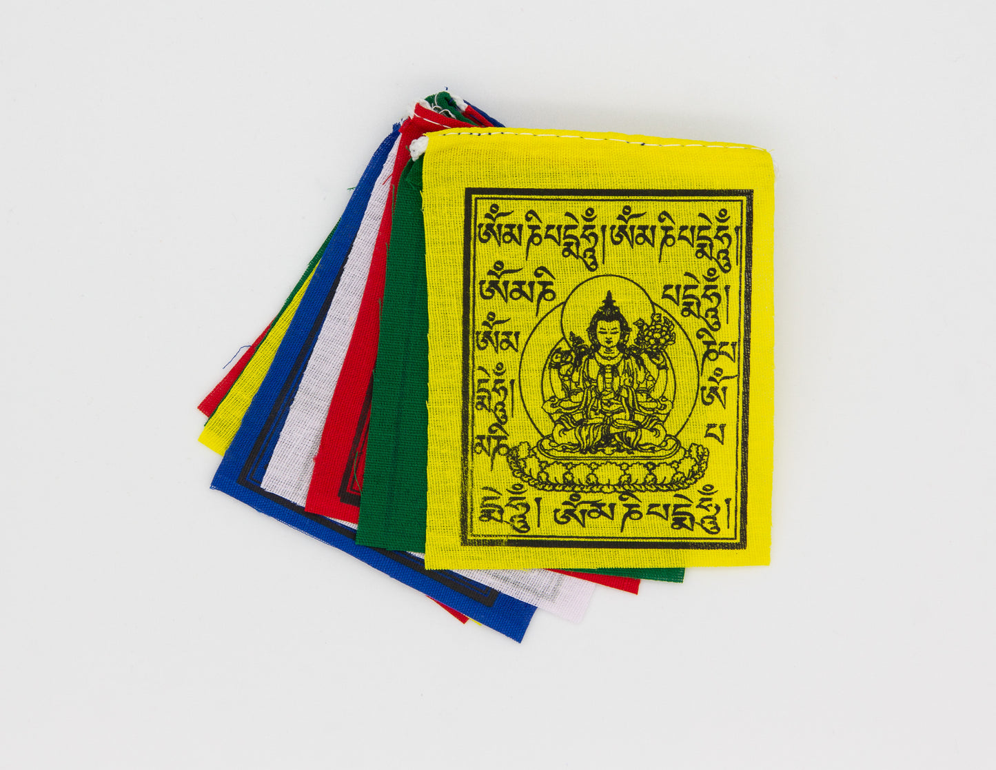 Mini Chenrezig Prayer Flags, 7x9cm