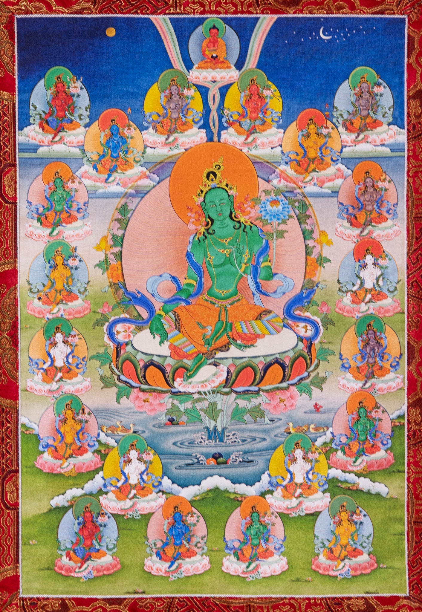 21 Taras Thangka IX